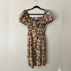 Floral Puff Sleeve Dress